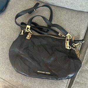 Black Michael kors gold hardware